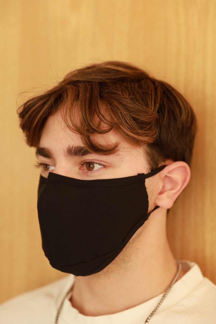 Man Wearing Nano Tech Face Mask