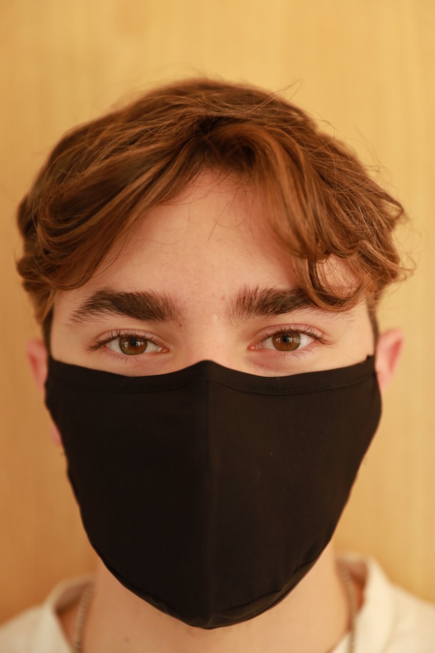 Man Wearing Nano Tech Face Mask